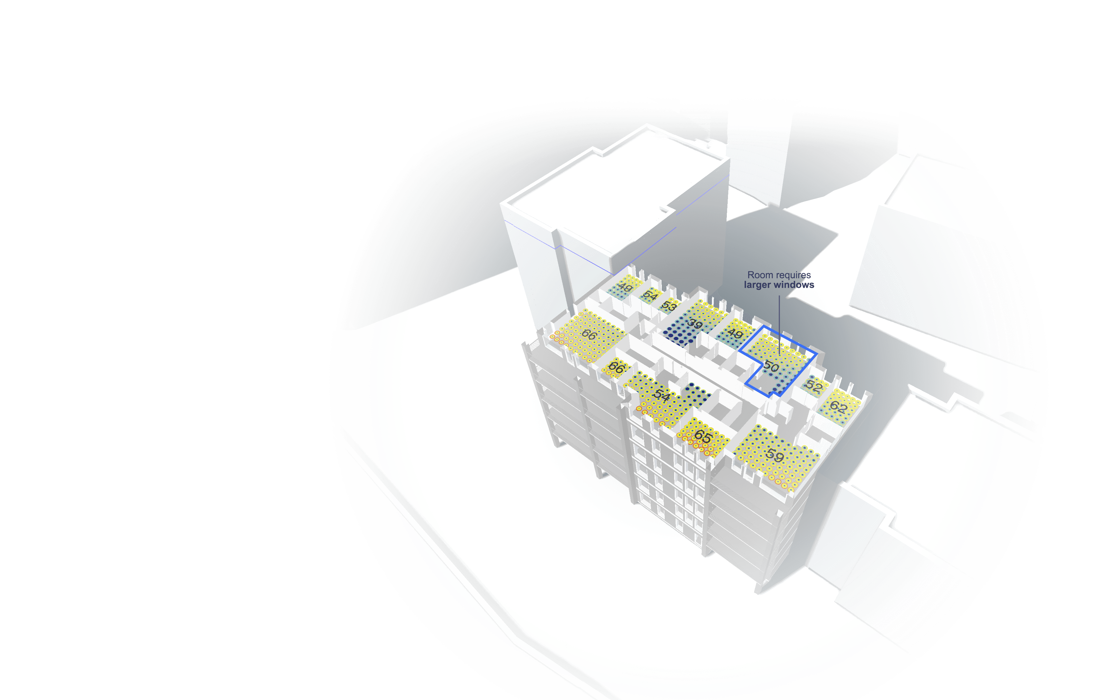 3D bygningsvisualisering med dagslysanalyse